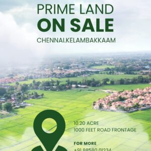 For Sale: 10.2 Acres of Prime Land on OMR, Kelambakkam – Ideal for Commercial & Residential Projects