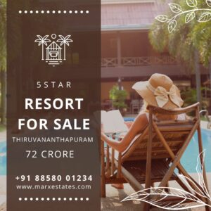 Five-Star Lakefront Resort Sor sale Trivandrum