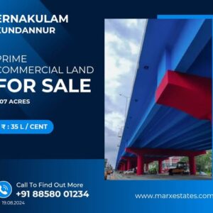 1 Acre Prime Commercial NH 66 Front Land Near Kundanoor Junction, Kochi