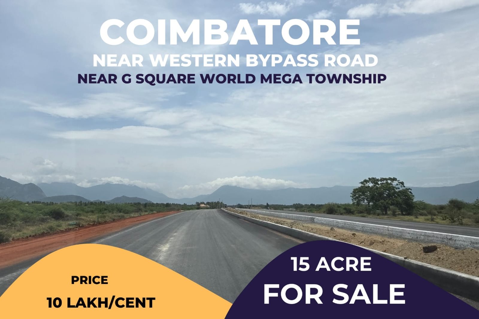 15 Acres Western Bypass Road For Sale