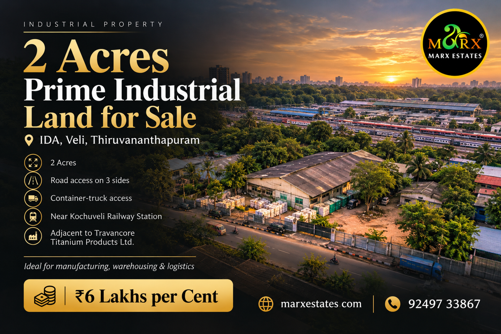 2 Acre prime land for sale