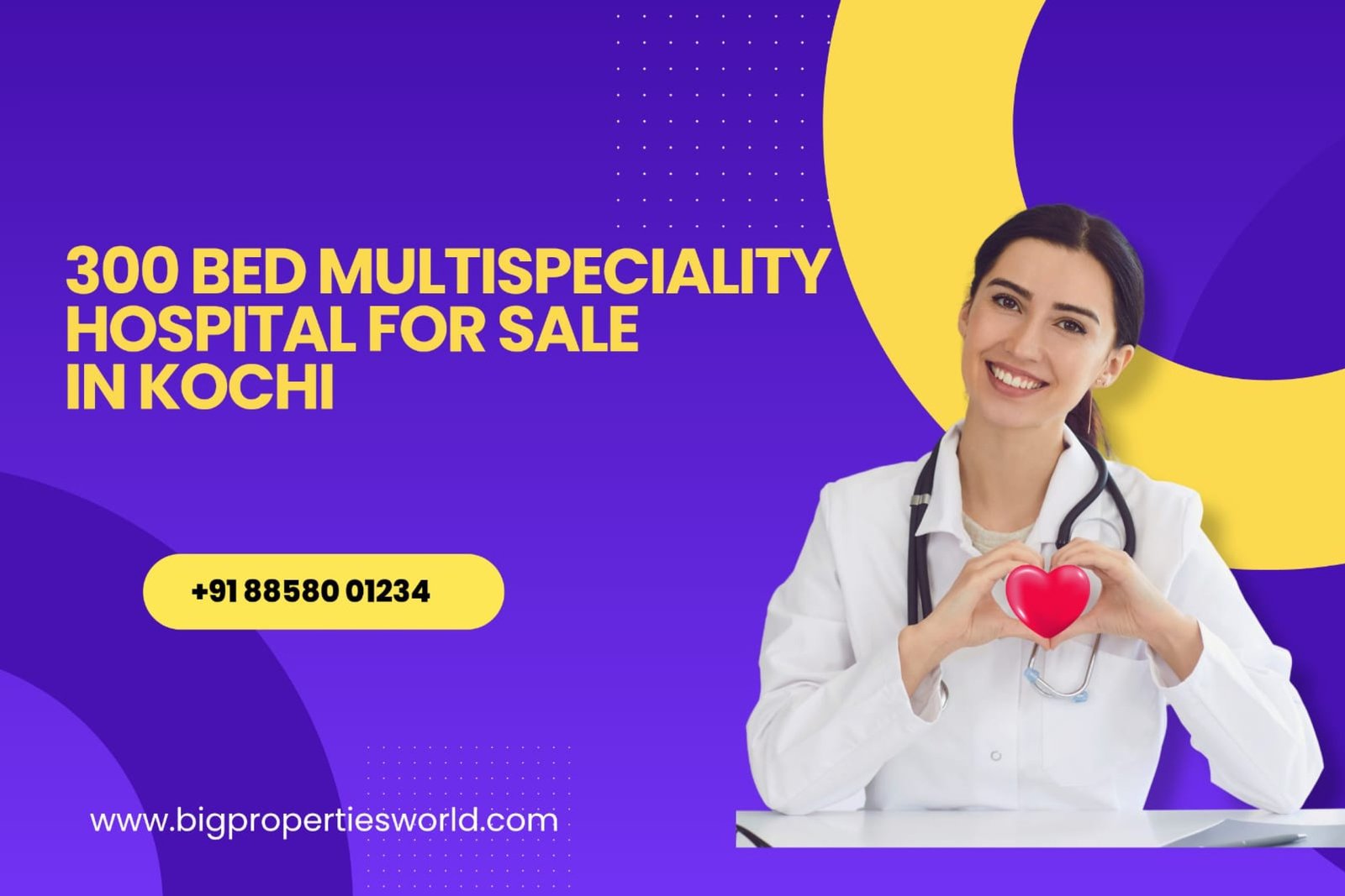 300 Bed Multi Speciality Hospital for Sale Kerala