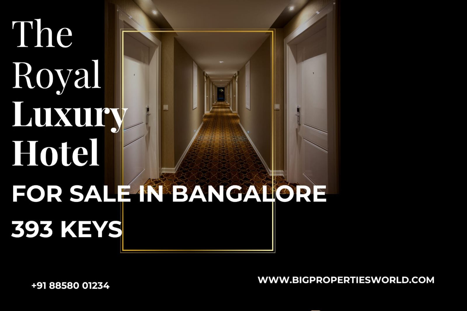 5 star hotel for sale Bangalore