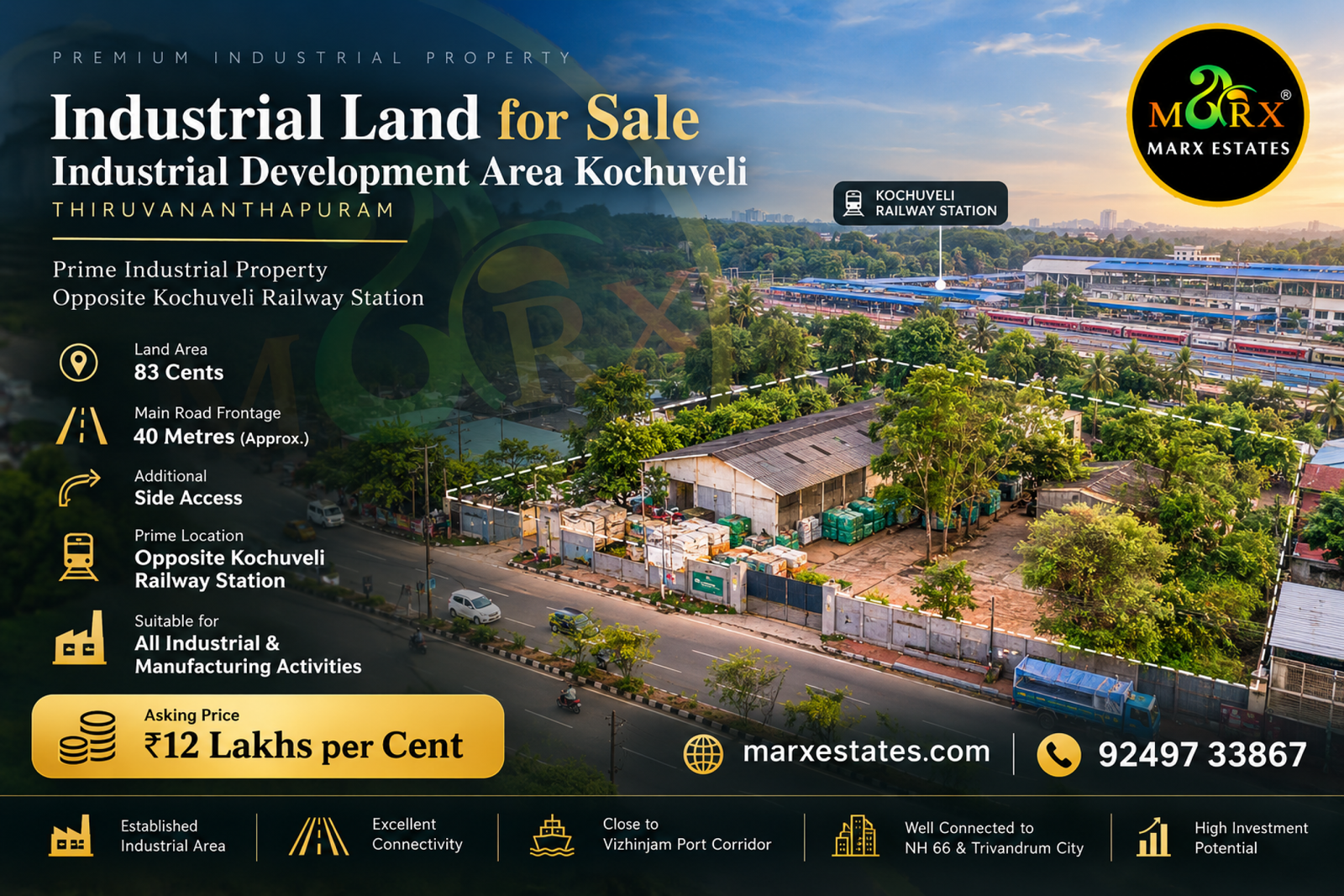83 Cents industrial for sale