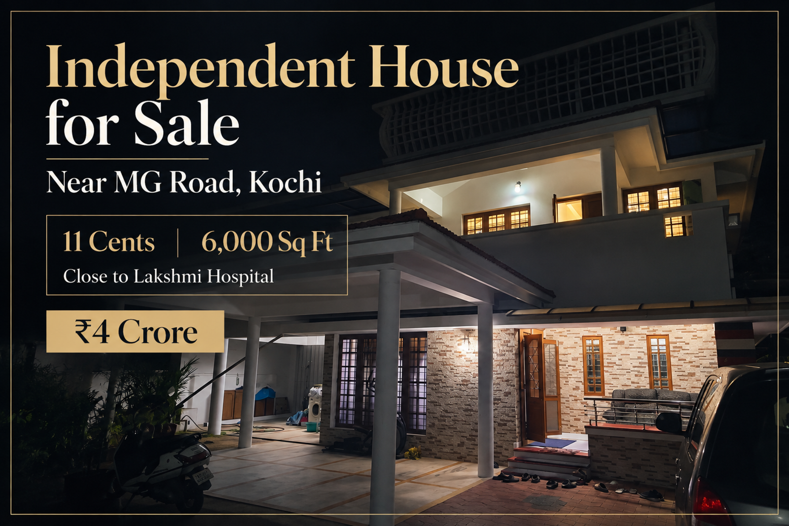 Independent House for Sale MG Road Kochi