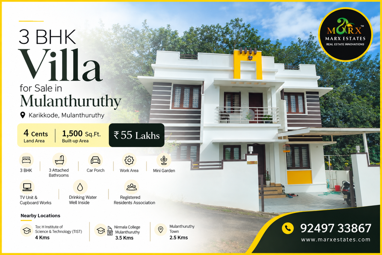 Villa for Sale Mulamthuruthy
